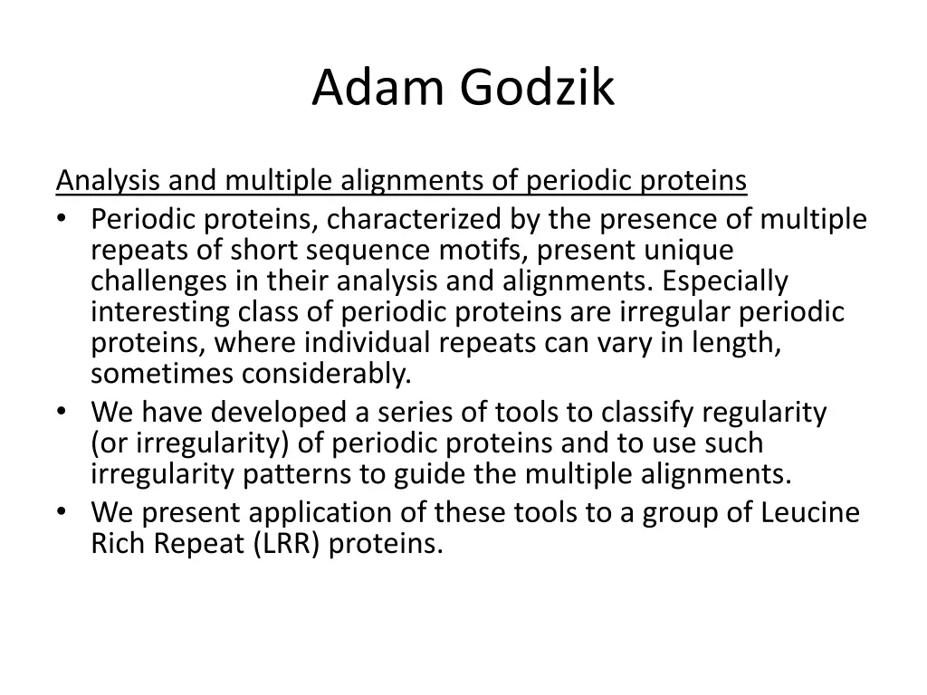 adam godzik