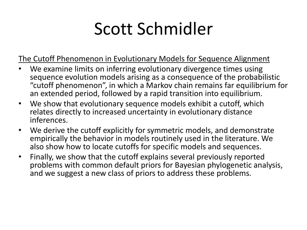 scott schmidler