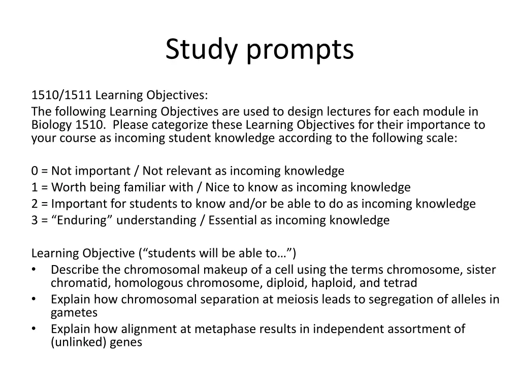 study prompts 1