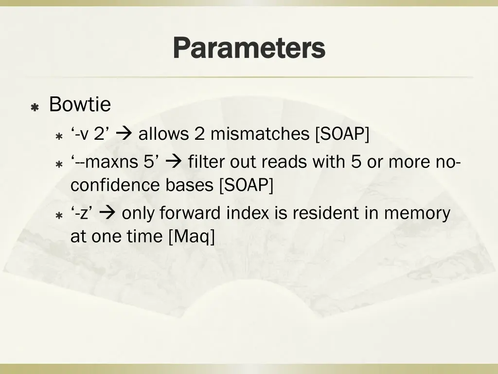 parameters parameters