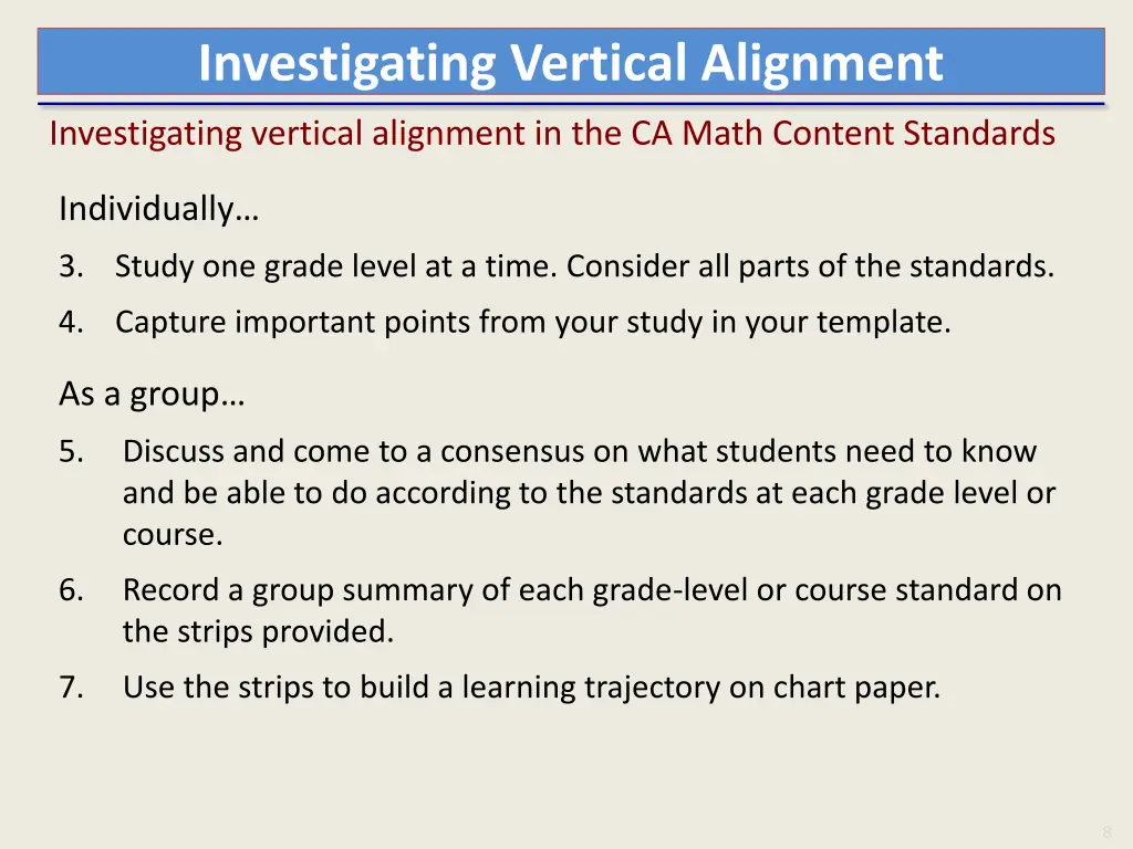 investigating vertical alignment 3