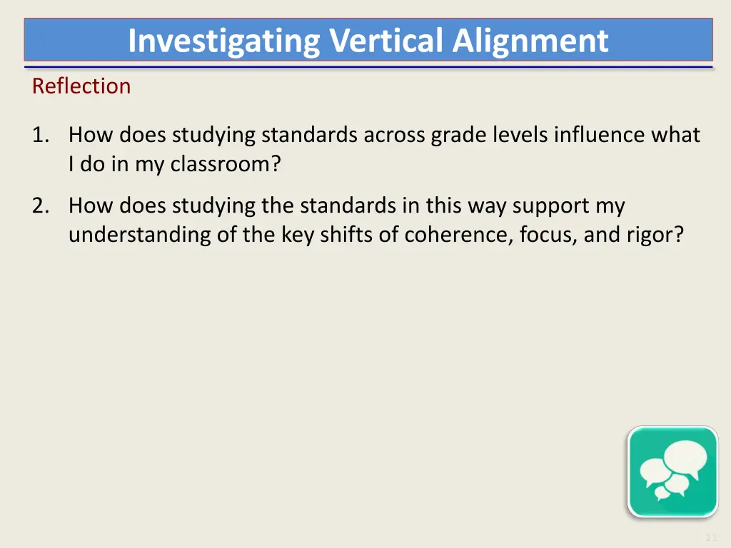 investigating vertical alignment 6