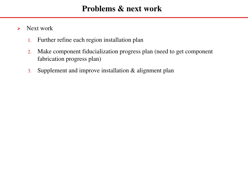 problems next work 1