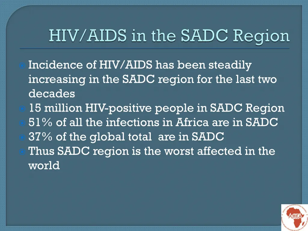 incidence of hiv aids has been steadily