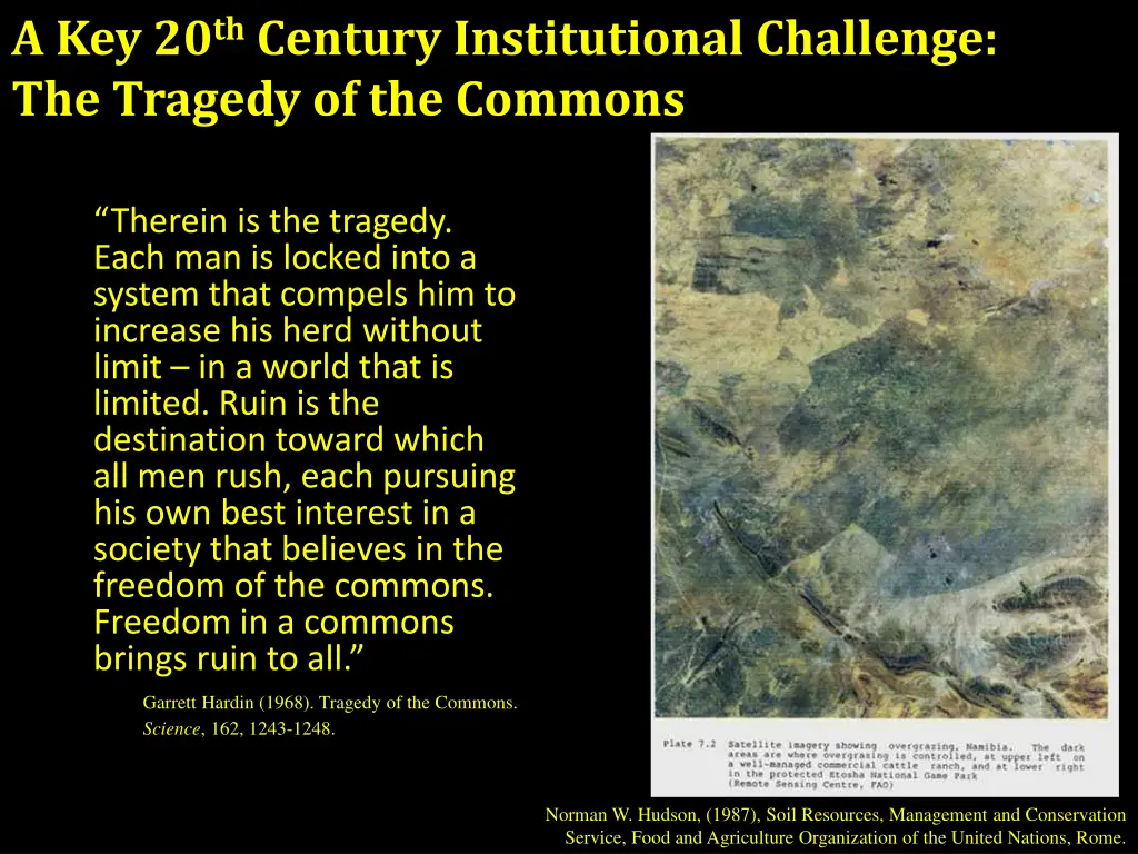 a key 20 th century institutional challenge