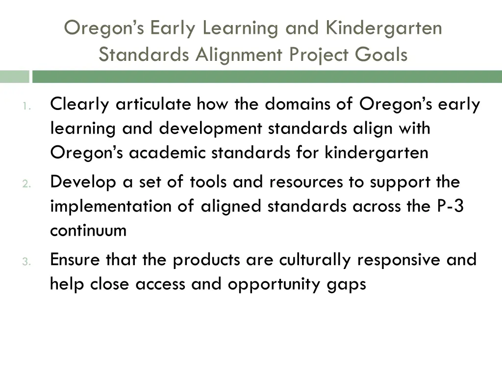 oregon s early learning and kindergarten