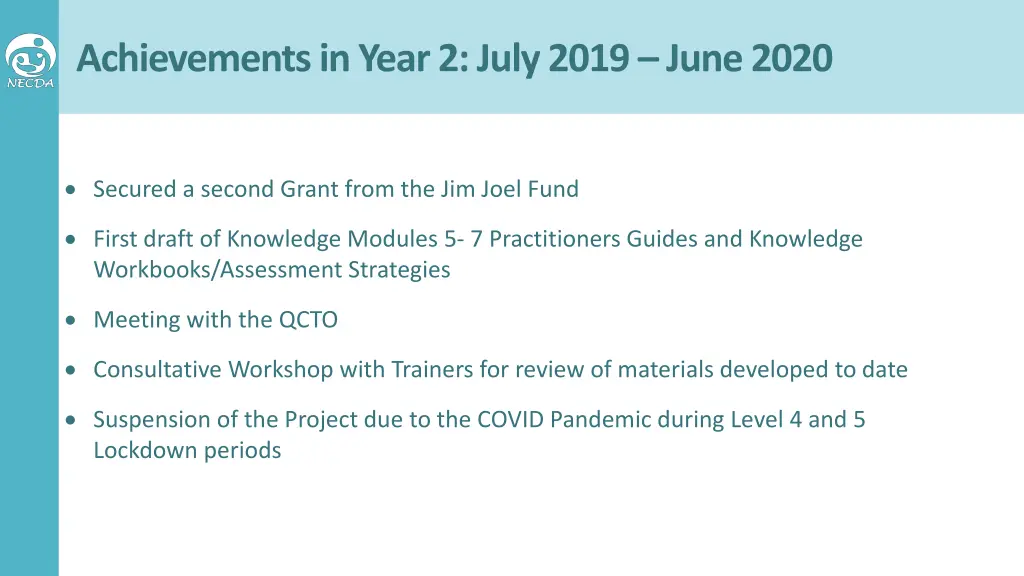 achievements in year 2 july 2019 june 2020