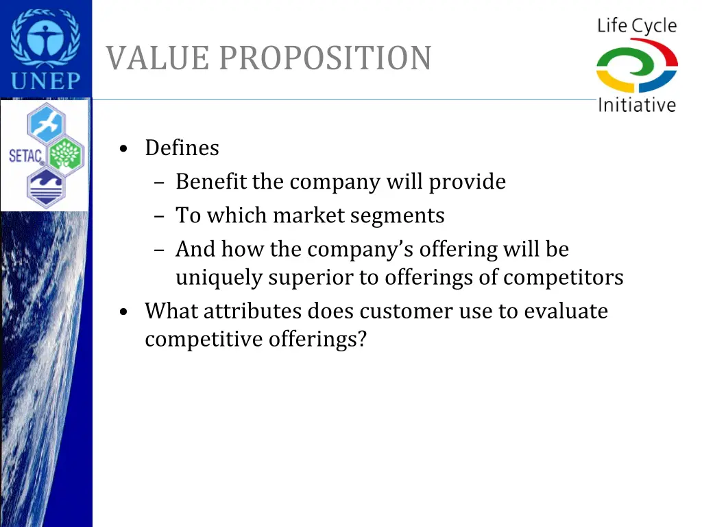 value proposition