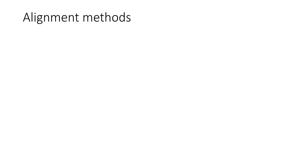 alignment methods