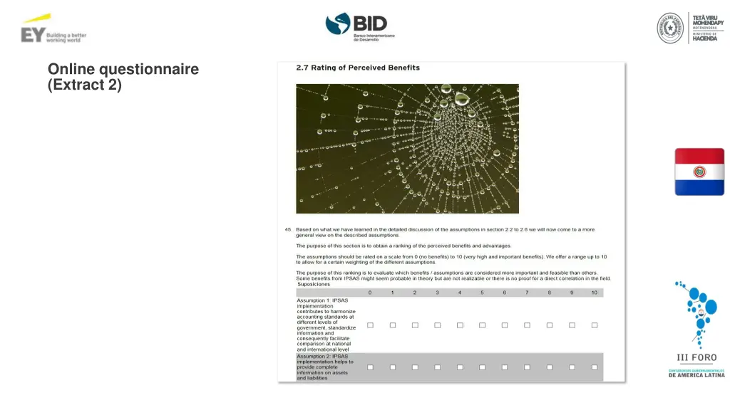 online questionnaire extract 2