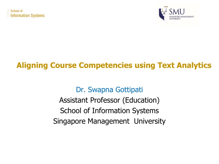 aligning course competencies using text analytics