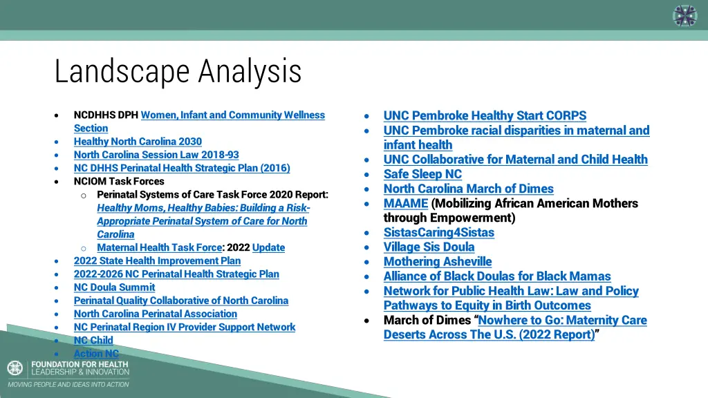 landscape analysis