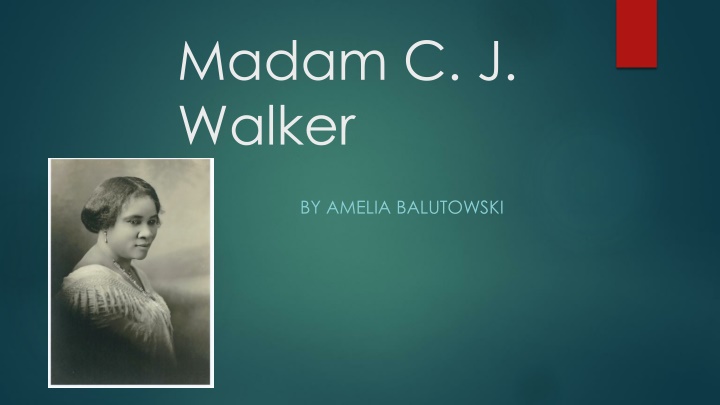 madam c j walker