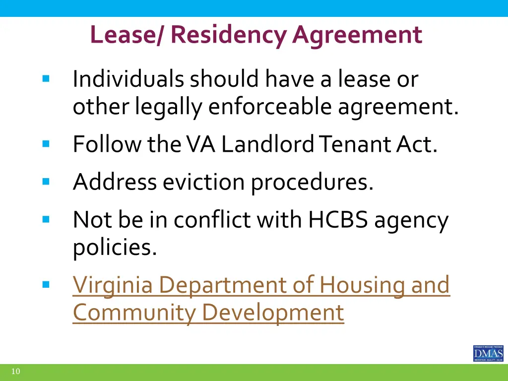 lease residency agreement