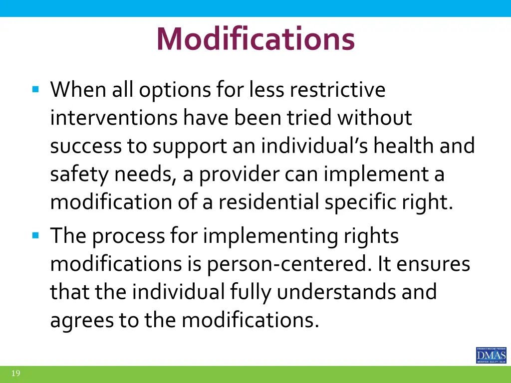 modifications 1