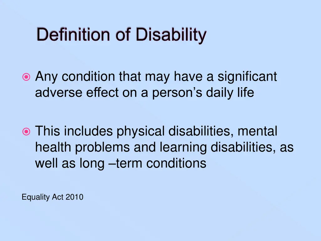 definition of disability