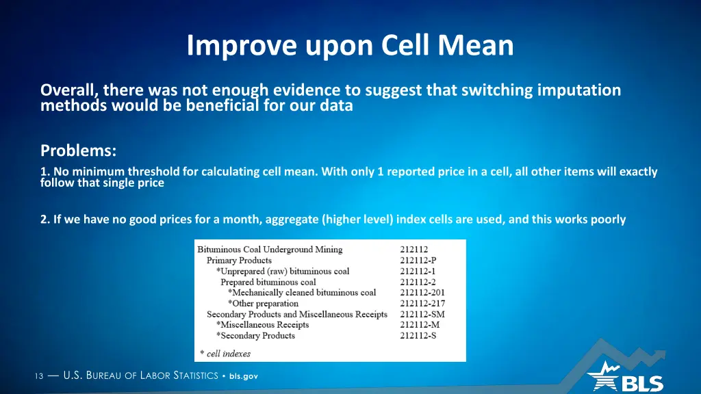 improve upon cell mean