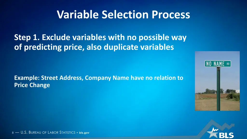 variable selection process