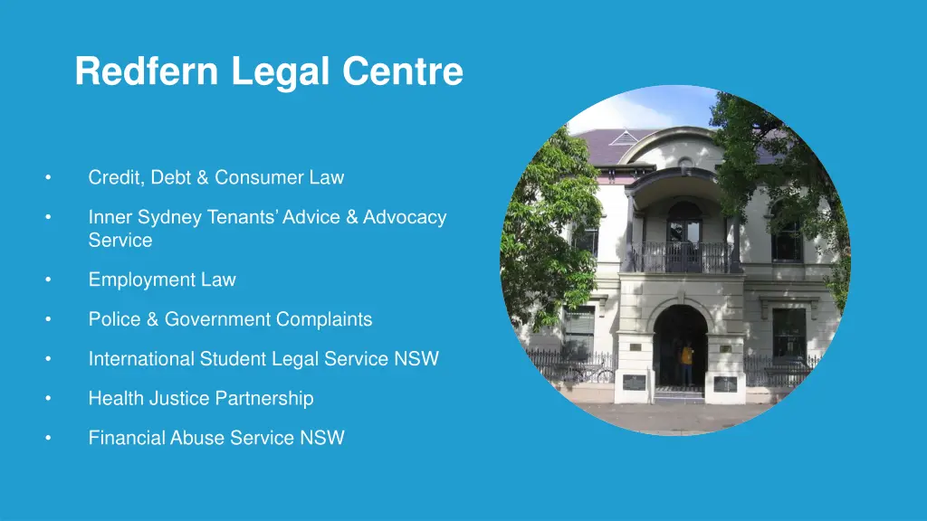 redfern legal centre