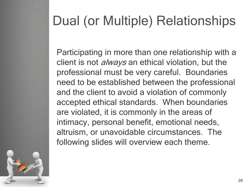 dual or multiple relationships