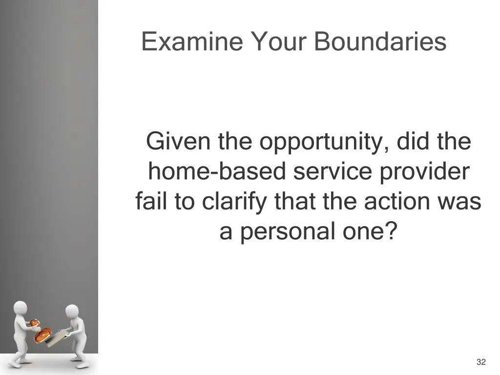 examine your boundaries