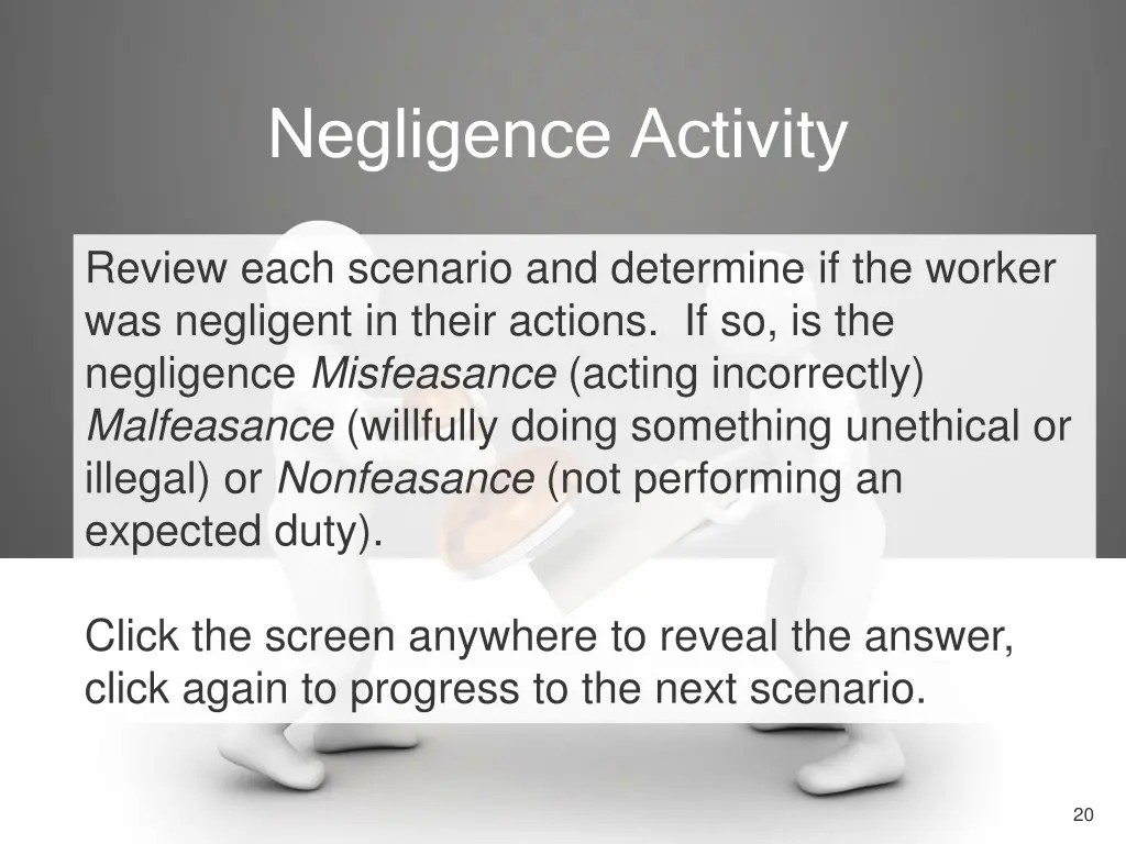 negligence activity