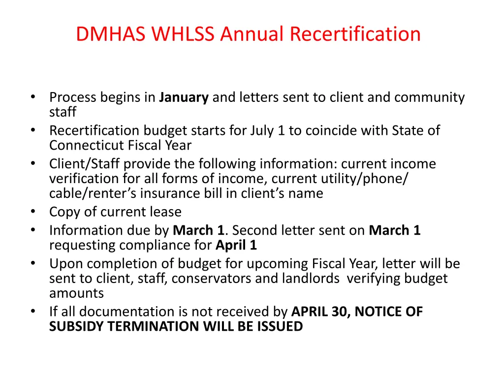 dmhas whlss annual recertification