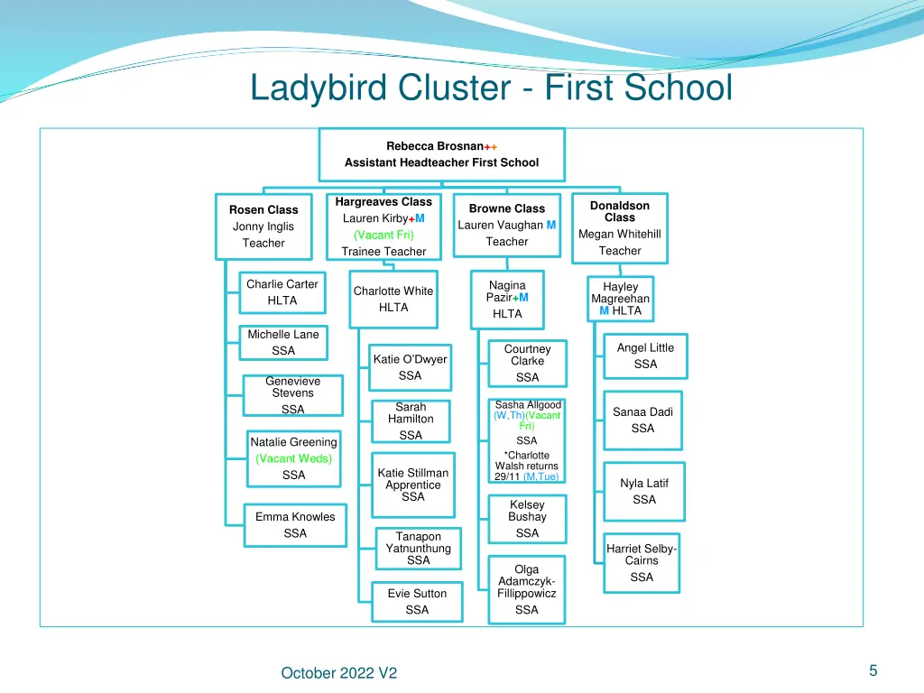 ladybird cluster first school