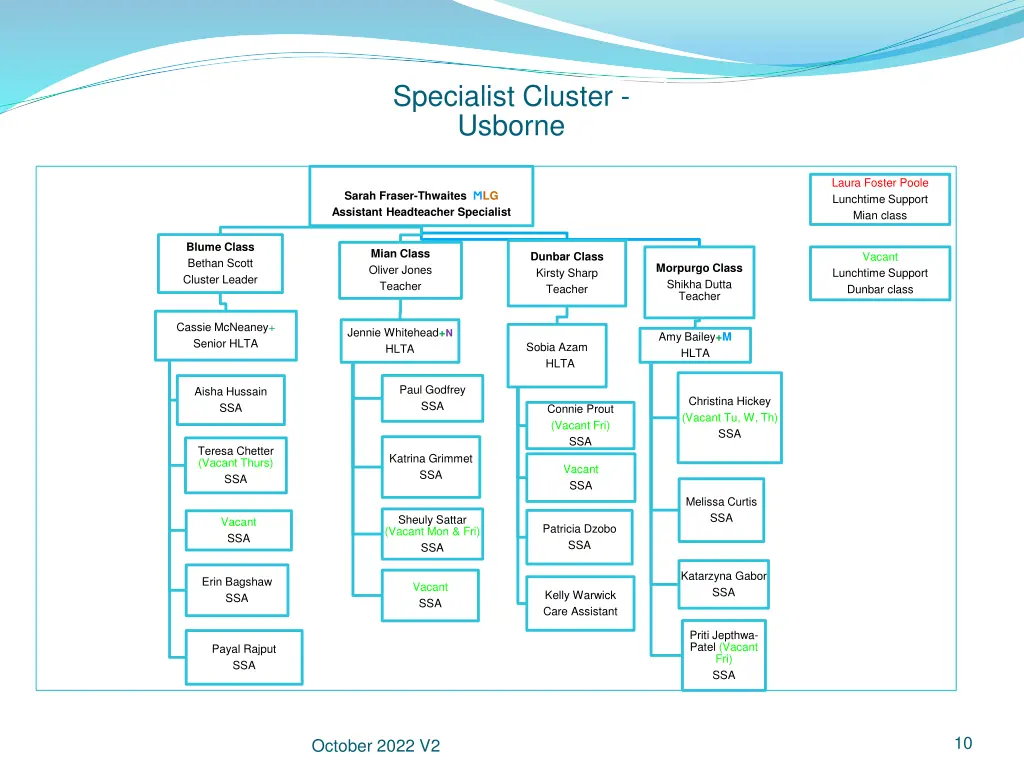 specialist cluster usborne