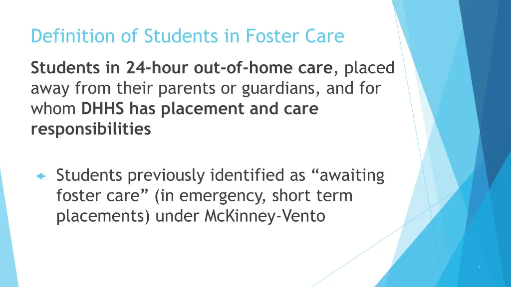 definition of students in foster care