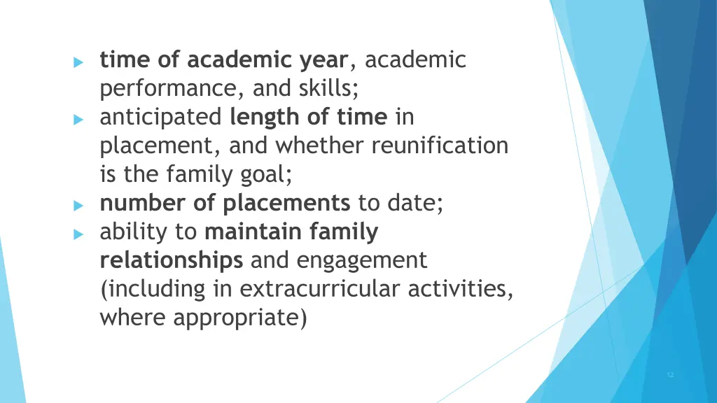 time of academic year academic performance