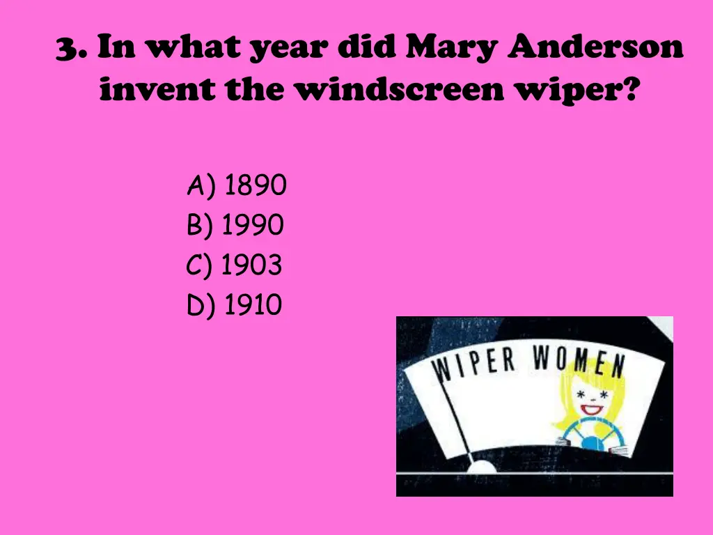 3 in what year did mary anderson invent