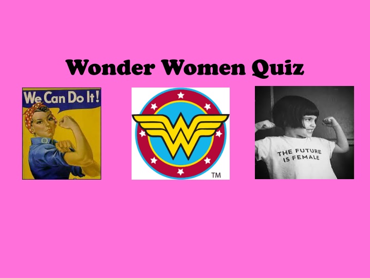 wonder women quiz