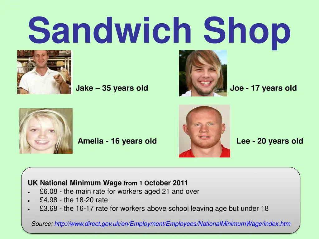 sandwich shop