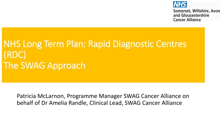 nhs long term plan rapid diagnostic centres