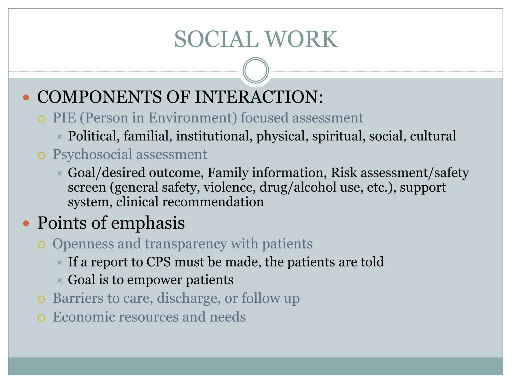 social work 1