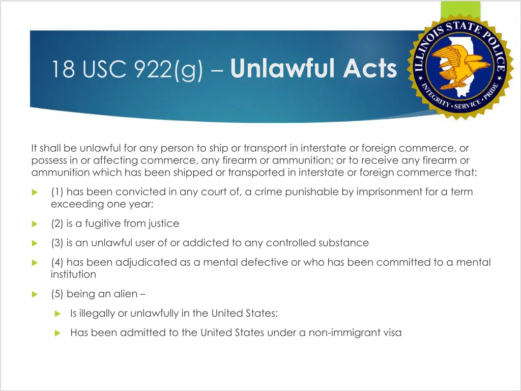 18 usc 922 g unlawful acts