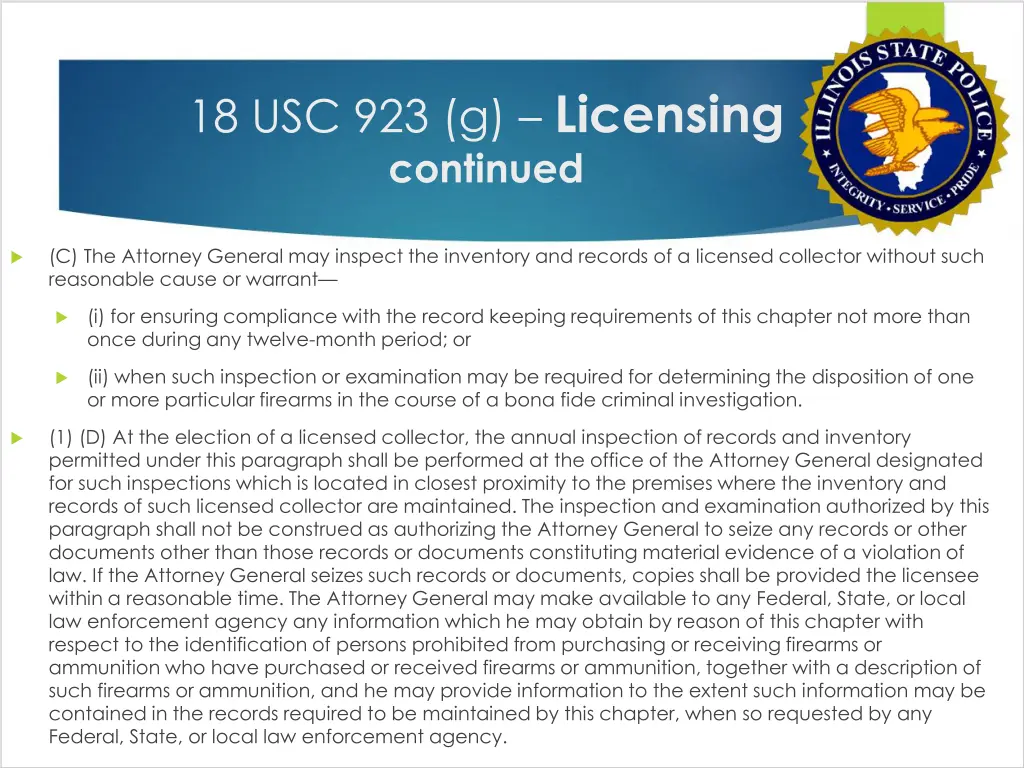 18 usc 923 g licensing continued 1