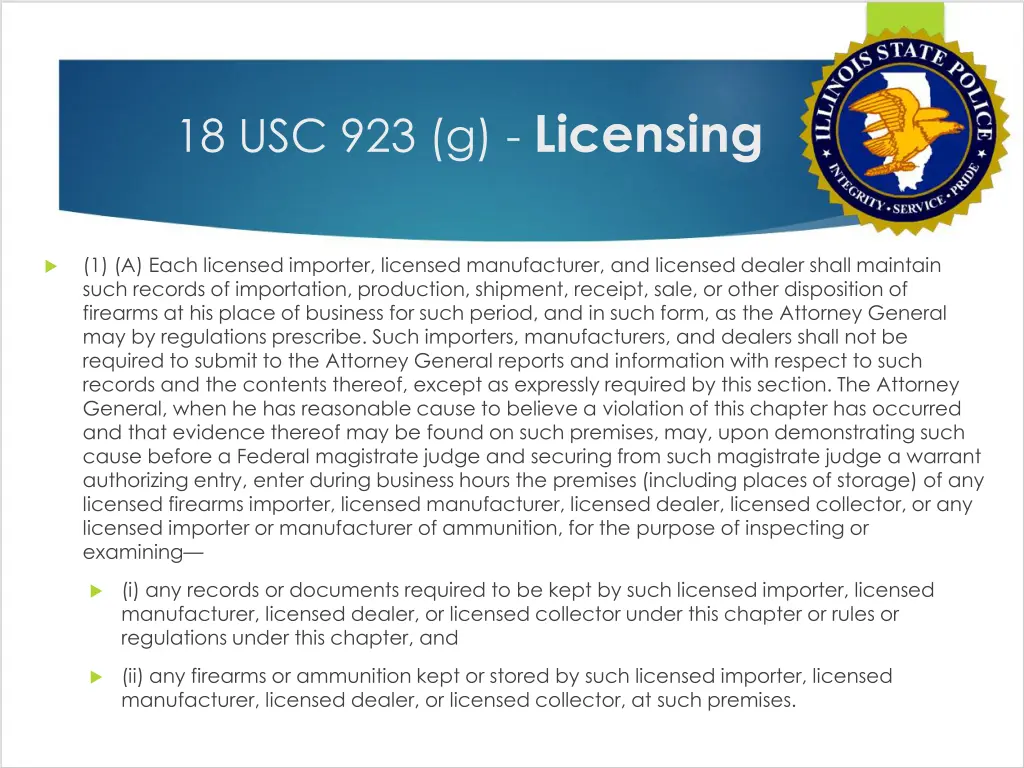 18 usc 923 g licensing