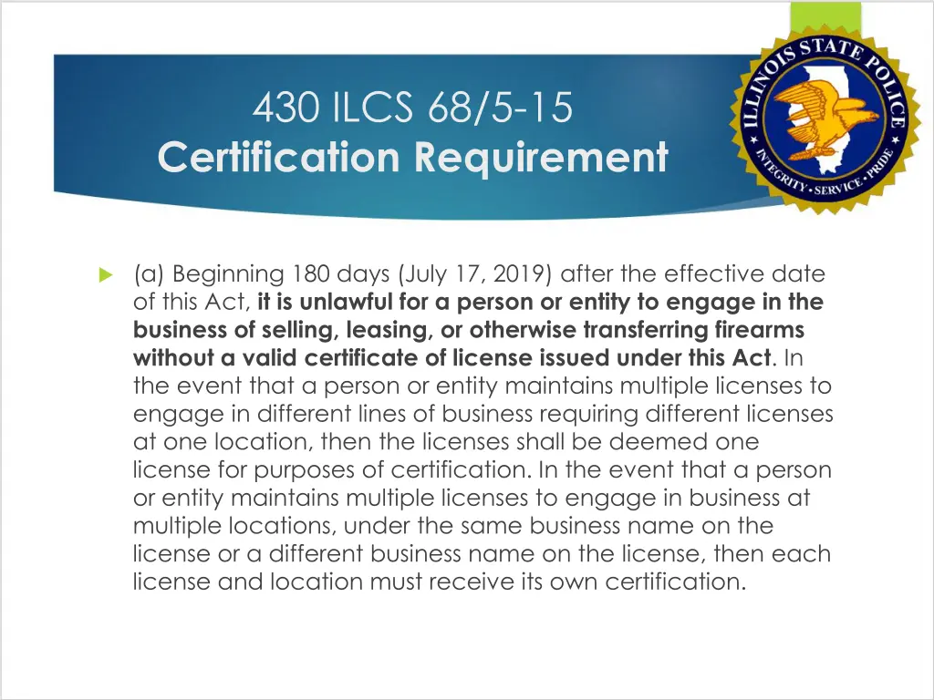 430 ilcs 68 5 15 certification requirement