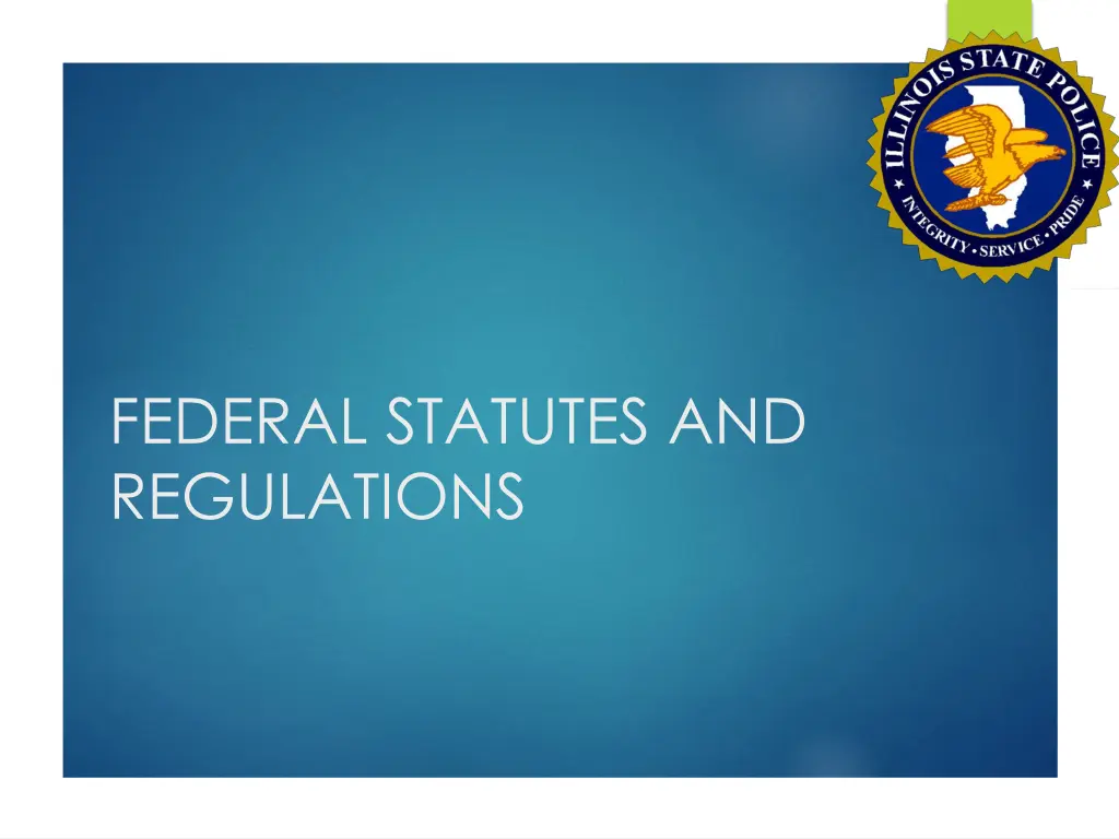 federal statutes and regulations