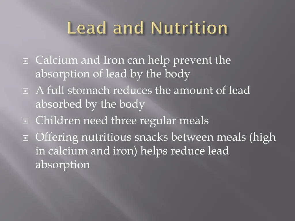 calcium and iron can help prevent the absorption