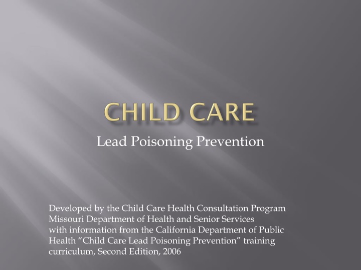 lead poisoning prevention