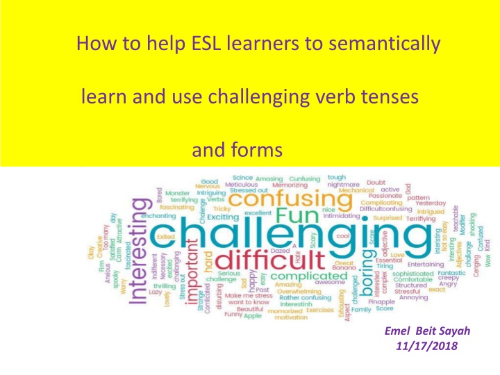 how to help esl learners to semantically