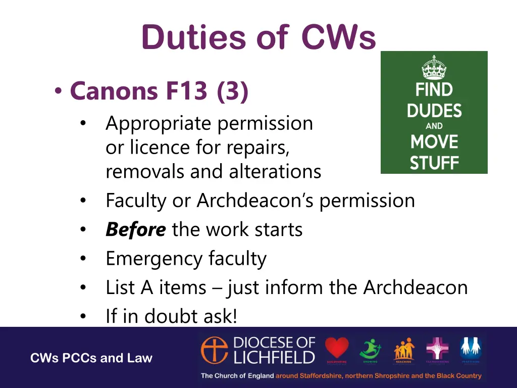 duties of cws 3