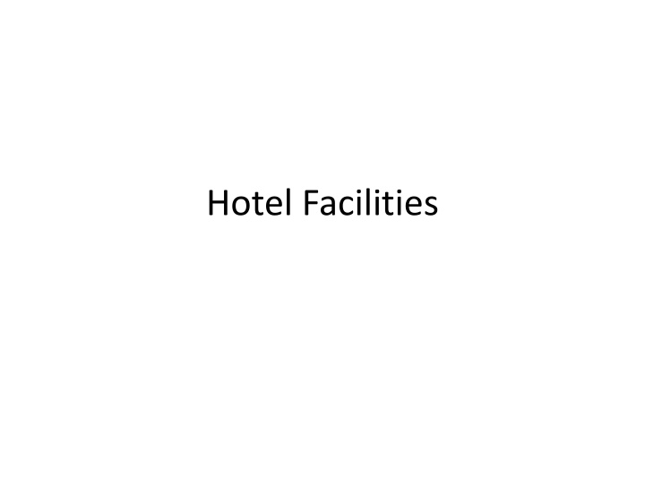 hotel facilities