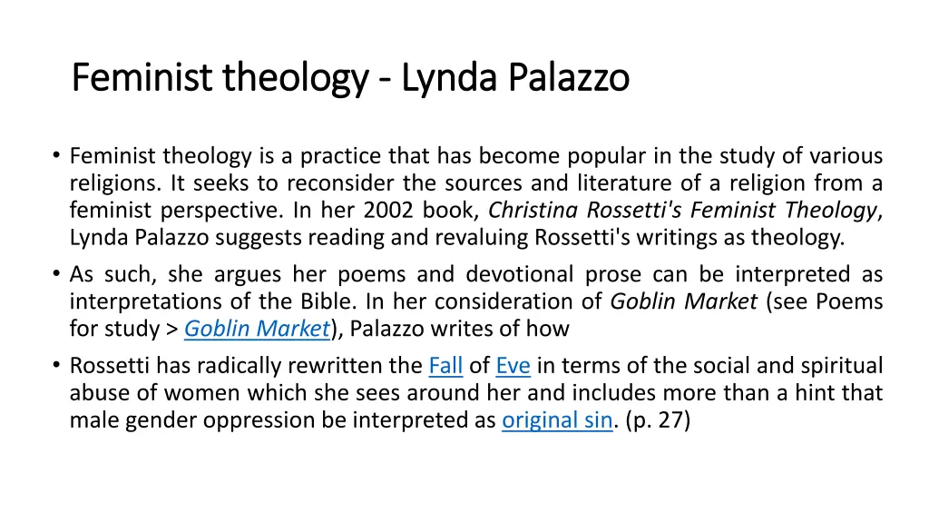 feminist theology feminist theology lynda palazzo