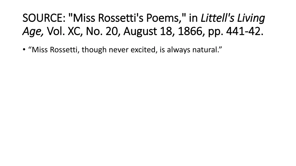 source miss rossetti s poems in source miss