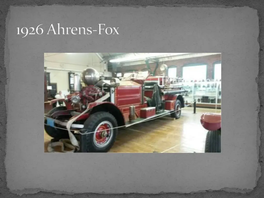 1926 ahrens fox