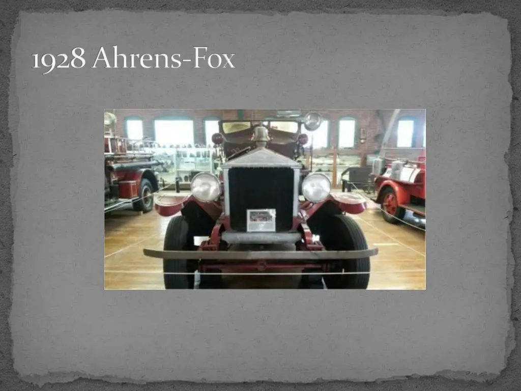 1928 ahrens fox